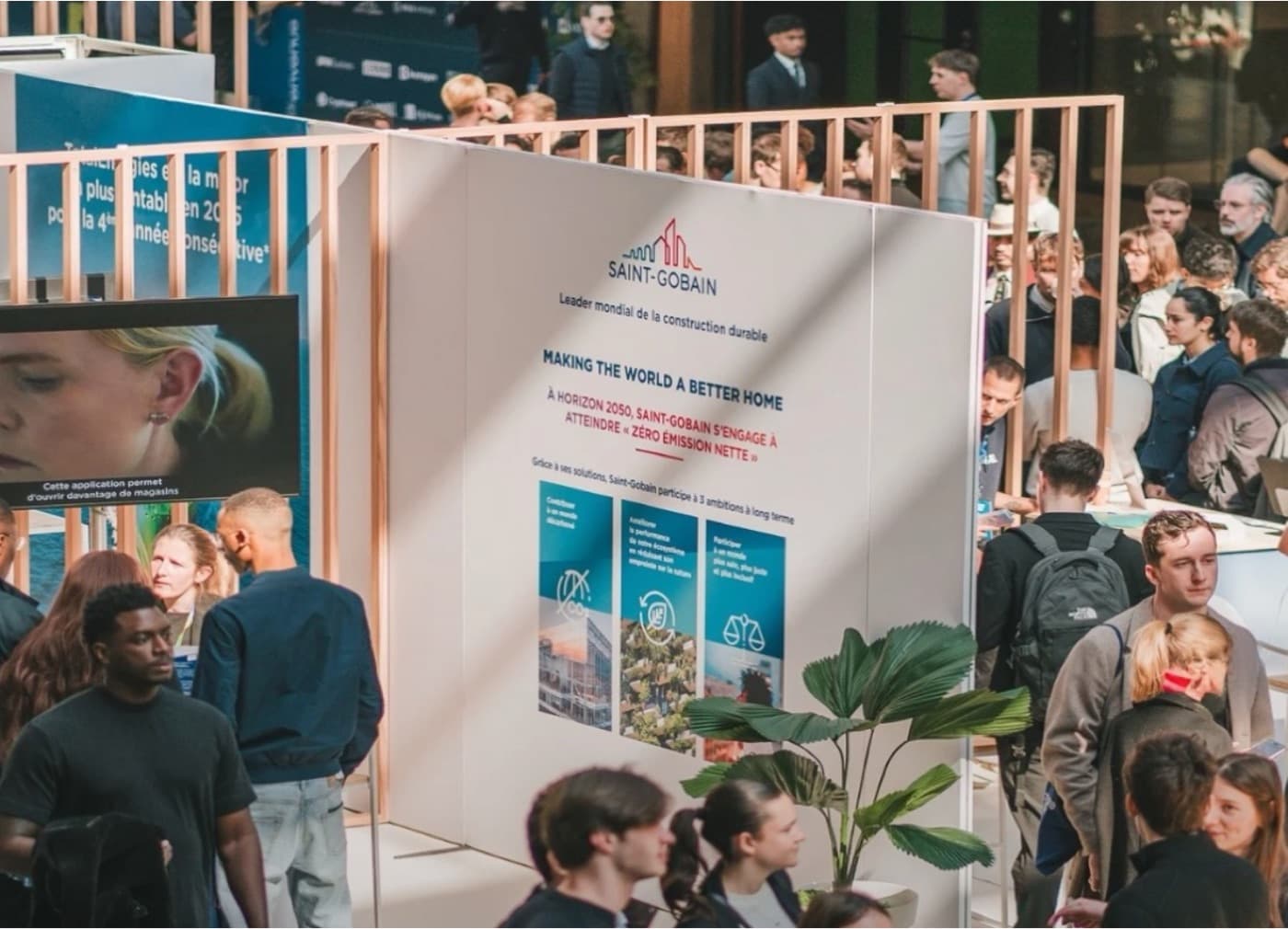 Stand Saint-Gobain lors d’un salon actionnaires
